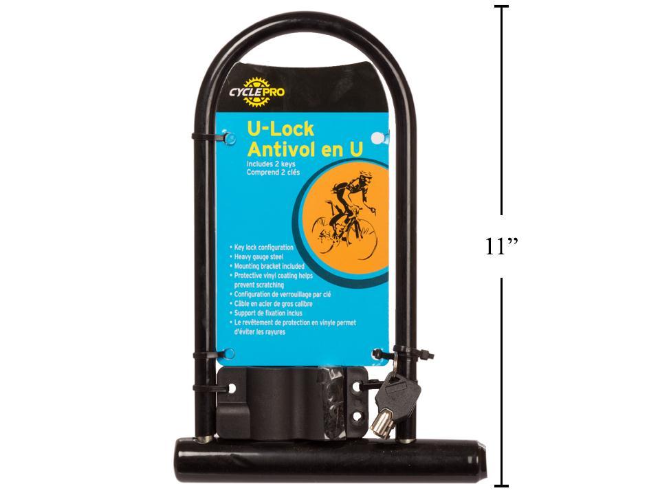 CYCLEPRO U-Lock w/ 2 Keys, t.o.c.
