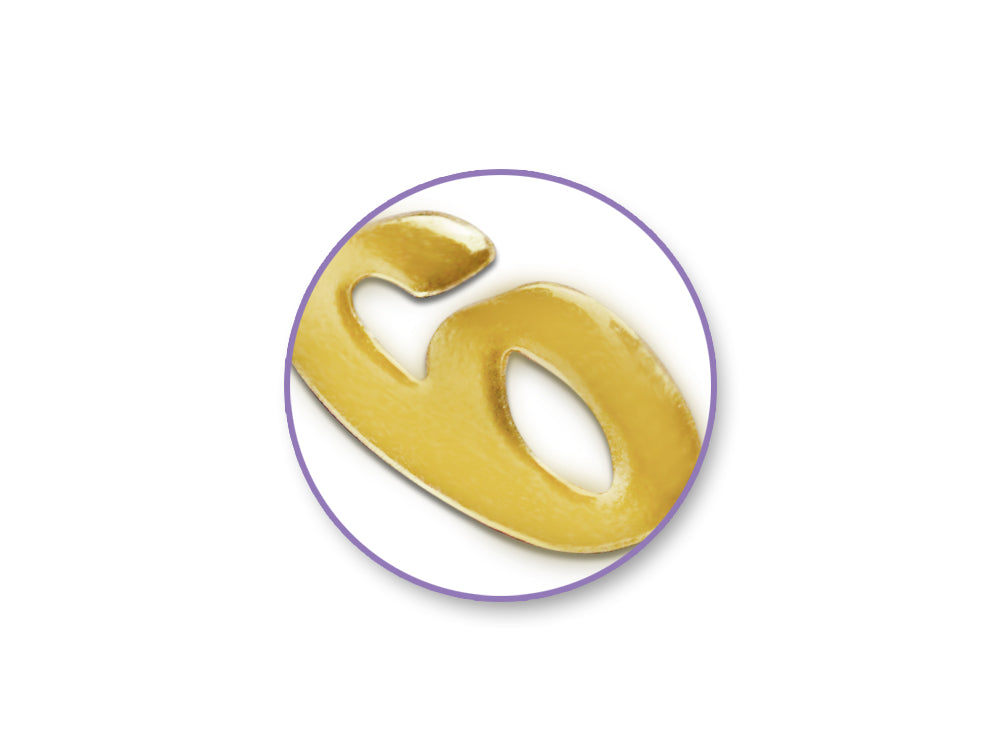 Paper Craft Sticker: 5"x12" Foil Fancy Everyday Themes Clear Photo Safe S) Gold Caps Font