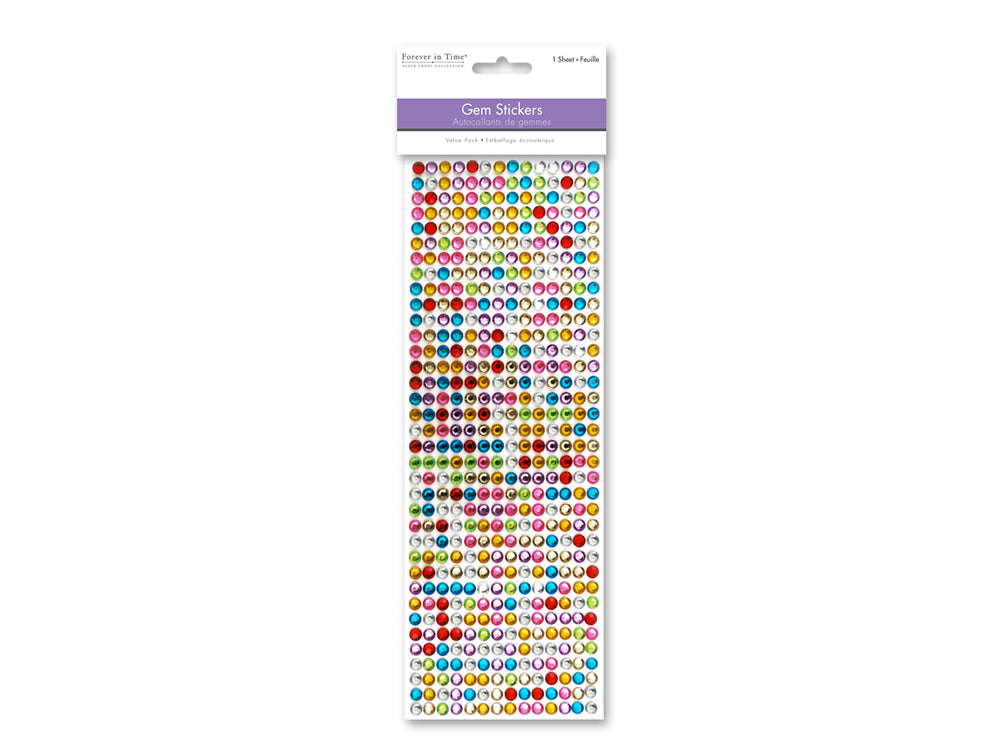 Paper Craft Sticker: 6mm Gem Lines 504pc Value-Pack C) Multicolor
