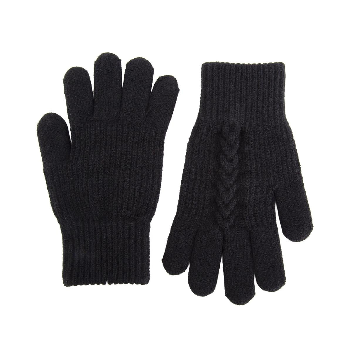Nordic T. Knit Glove w Twist DetailLadies, 2 asst, hc