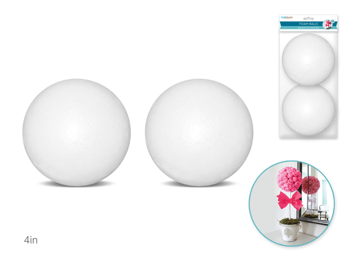 Polyfoam Ball: 4" 2/pk