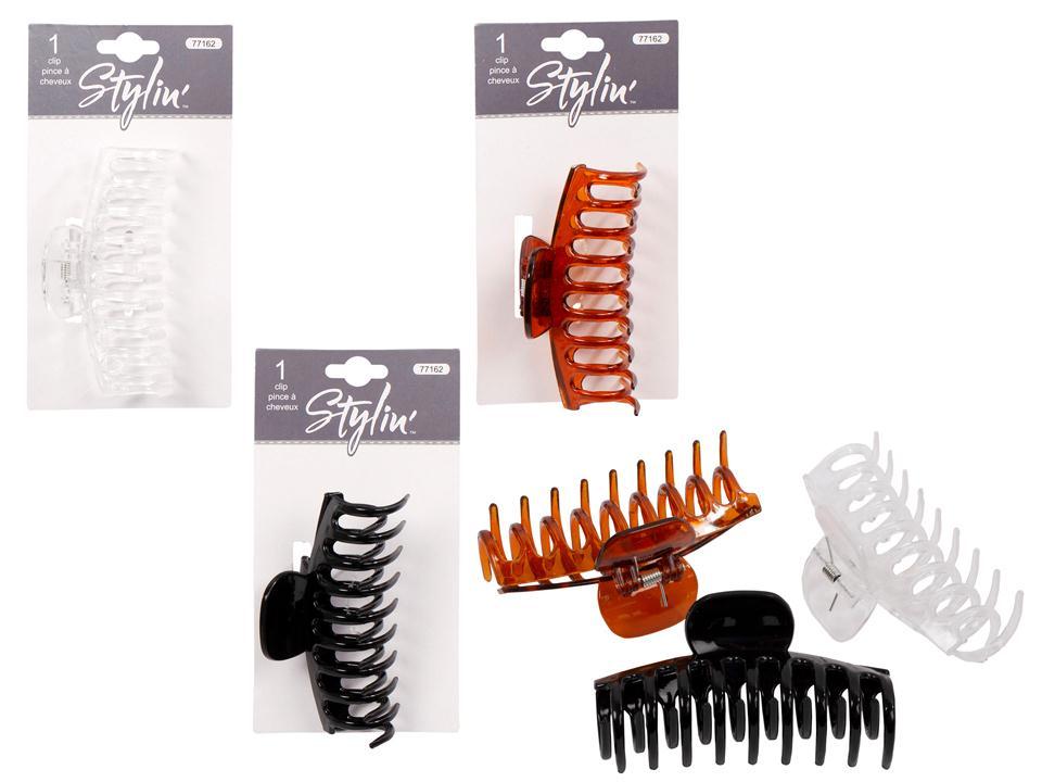 Stylin, 1-pc Claw Clip, 3asst, h/c