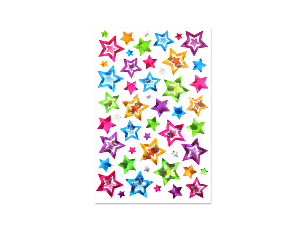 Paper Craft Sticker: 5.5"x8.25" Holographic Icons B) Star Shine
