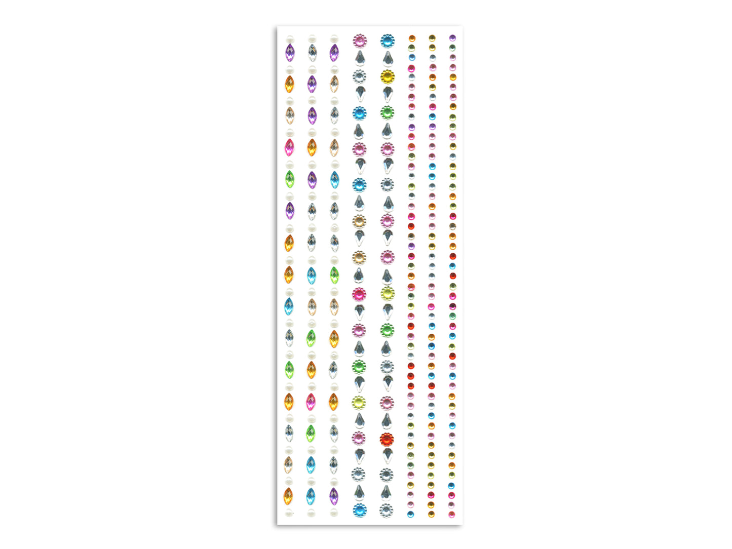 Paper Craft Sticker: 10cmx27cm Jewel Borders P) It's Raining Gems