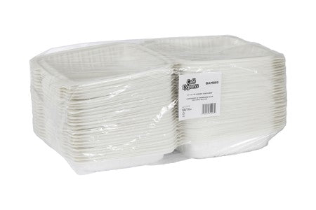 CAFE EXPRESS MFPP HINGED CONTAINER 8" X 8" 50/PK x 3/CS