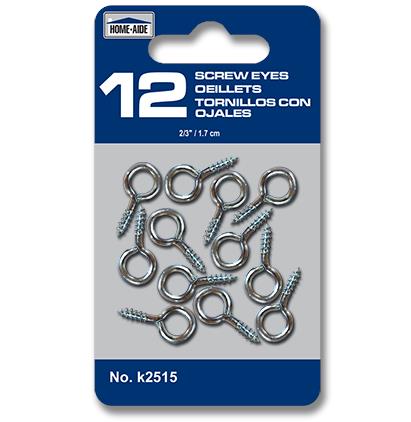 SCREW EYES - 12, 1.7 CM