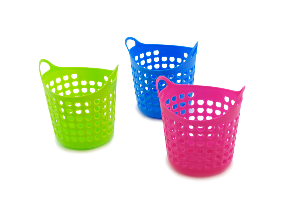 Craft Storage: 4.25"x4.25" Utility Flexi-Basket Rnd Asst 3-Col