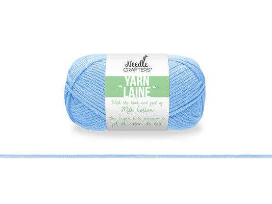 Needlecrafters: 50g Acrylic Milk Cotton Yarn D) Light Blue