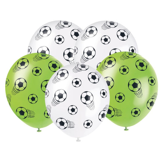 3D Soccer 12" Latex Balloons  5ct