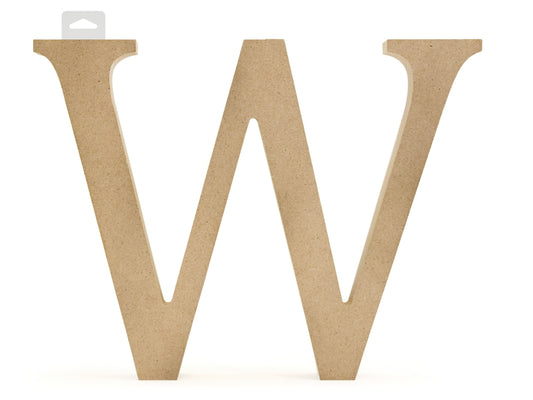 Wood Letters: 5 1/8" MDF Standing W