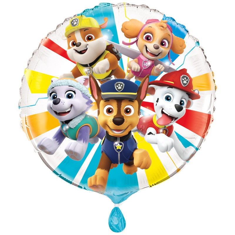 Helium filled - Paw Patrol Round 18" Foil Balloon