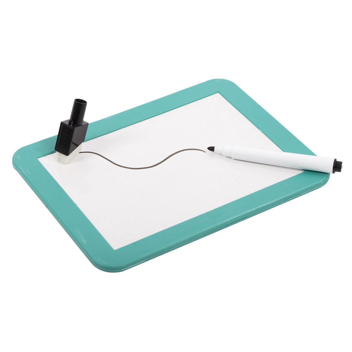 O.WKs. 4x5.5" Magnetic White Board w/Mker, 4 col.