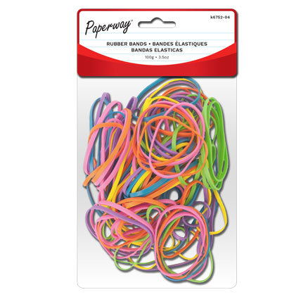 RUBBER BANDS - 3.5 OZ., ASSORTED COLORS
