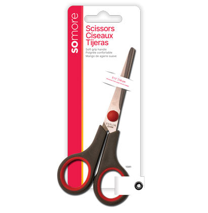 SCISSORS - 5 1/2" SOFT GRIP HANDLE