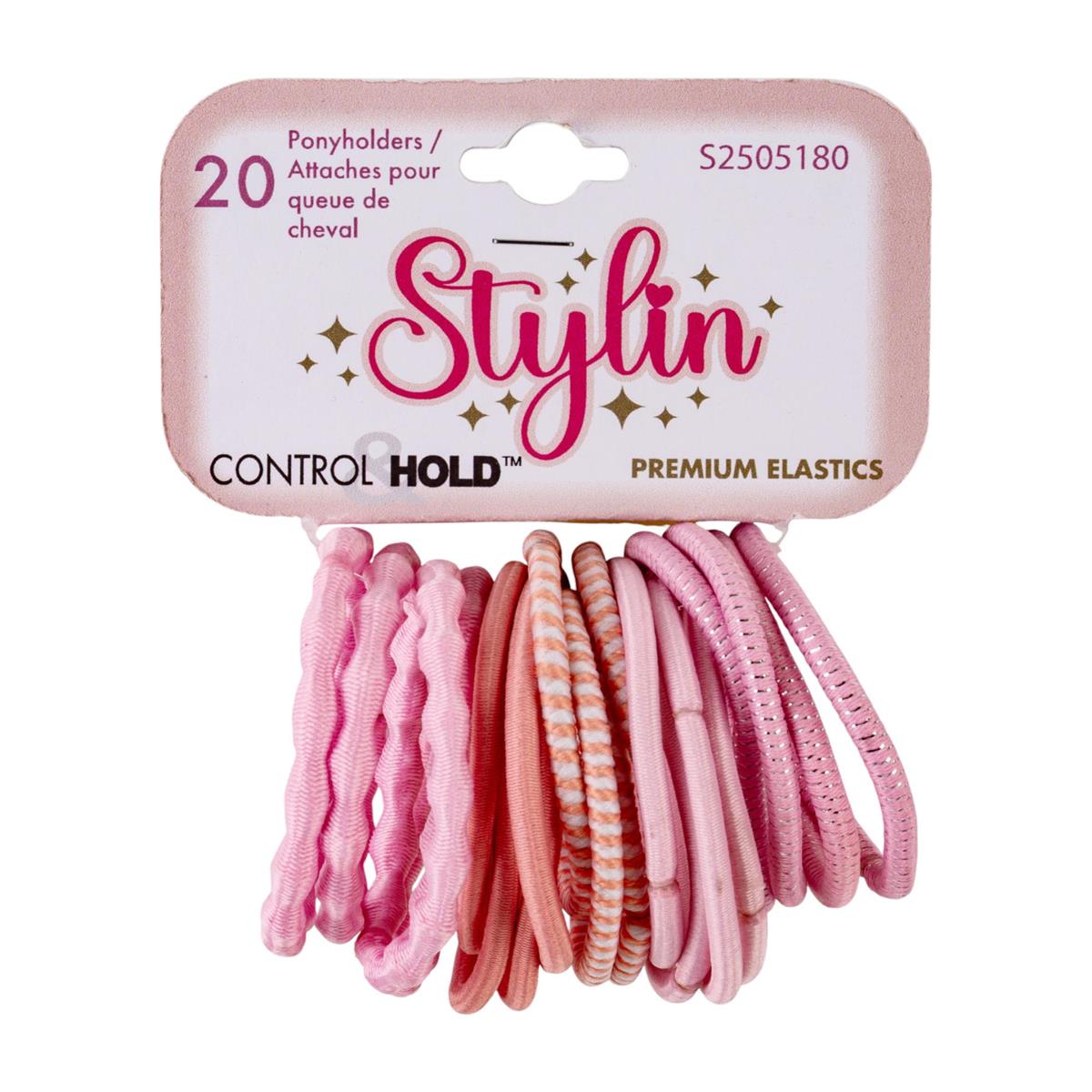 Stylin G. 20-pc Pink Polyholders, clasp free, hc
