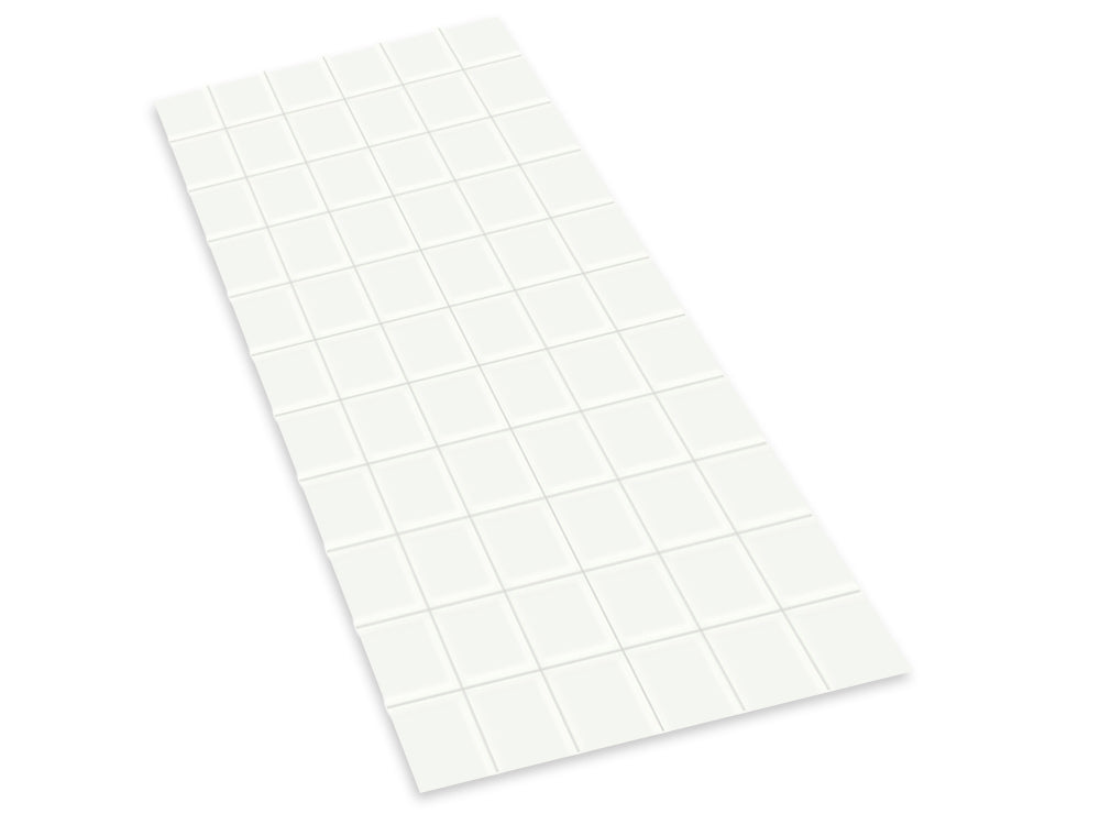 Clear Glue Pads: 1/2" Square 66pc High-Tack Flat Acid free