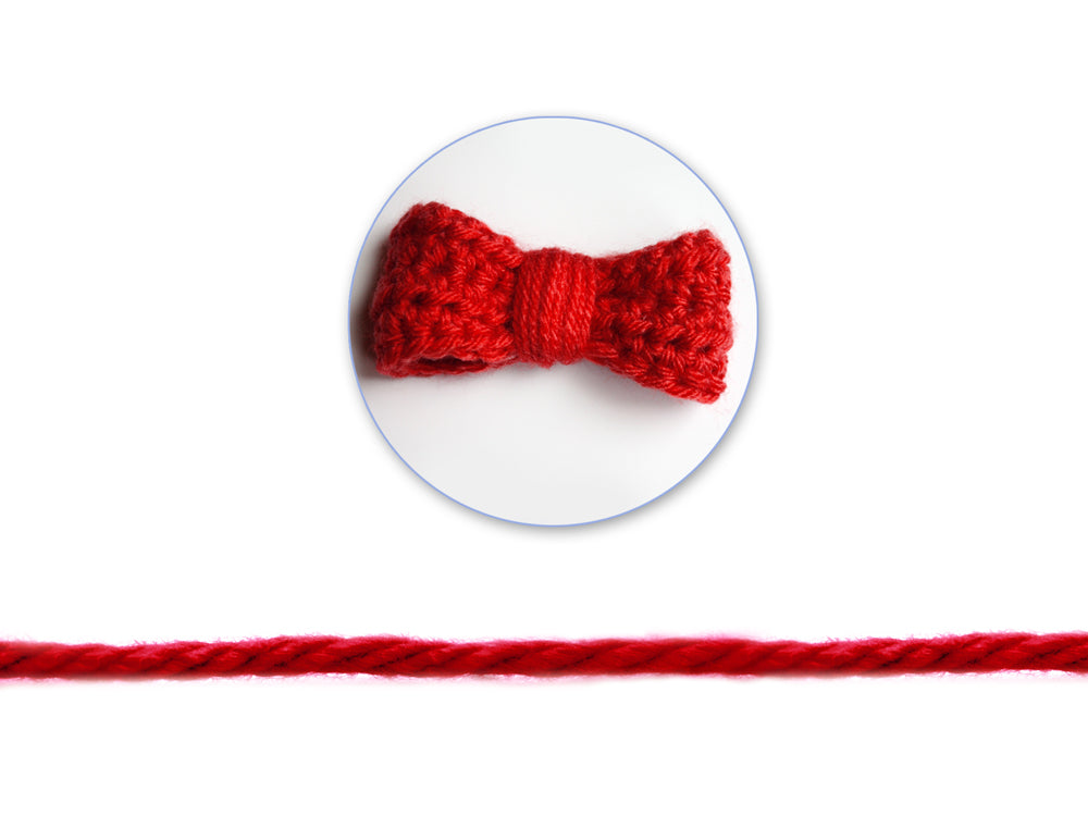 Needlecrafters: 50g Acrylic Yarn Standard Ball Dyed G) Really Red