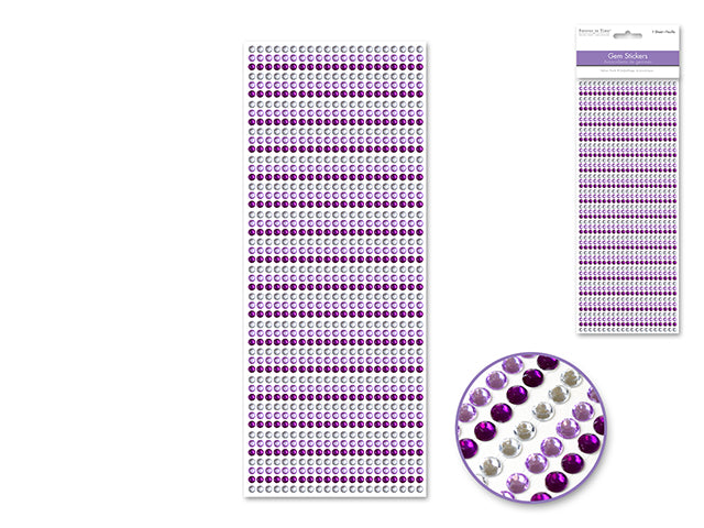 Paper Craft Sticker: 4mm Gem Lines 1029pc Value-Pack D) Viola