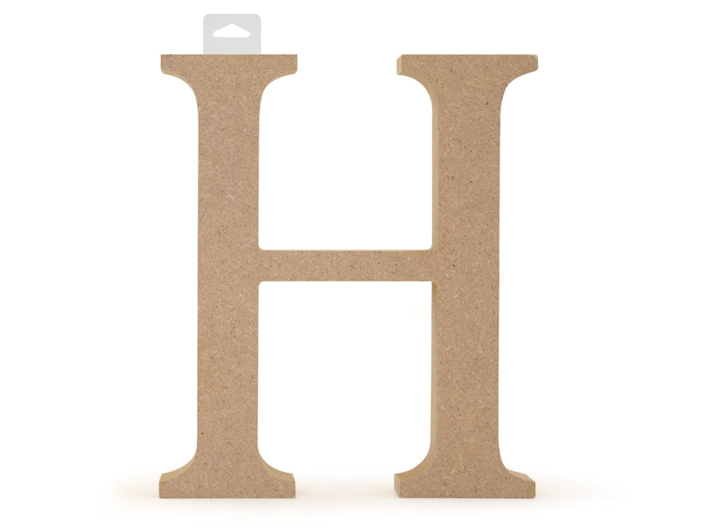 Wood Letters: 5 1/8" MDF Standing H