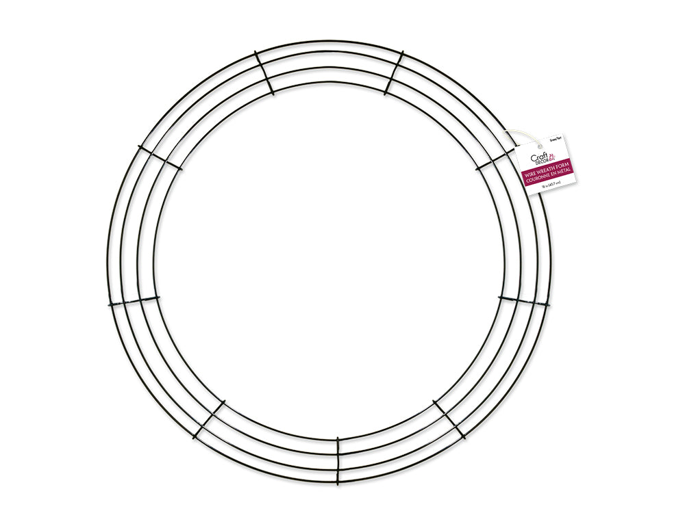 Wire Wreath Form: 18" Green 4-Ring