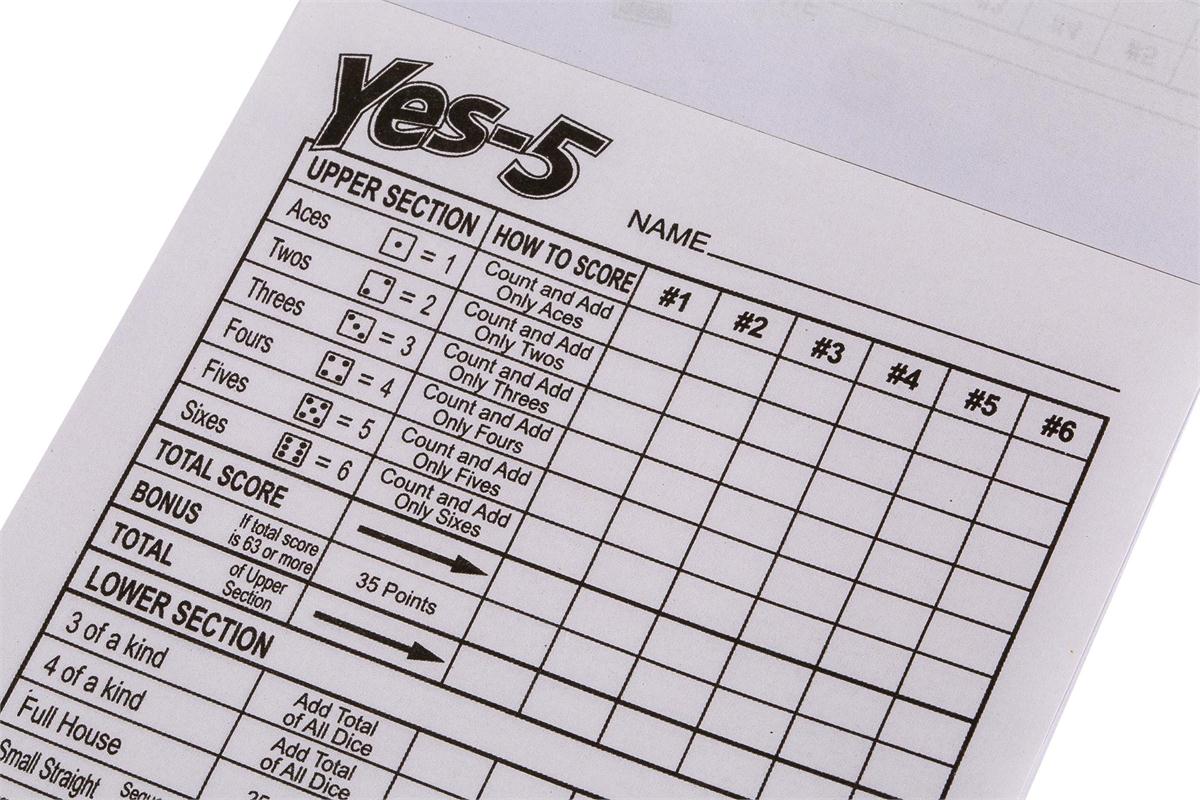 Yes-5 Dice Game Set, b/c ,(CS)