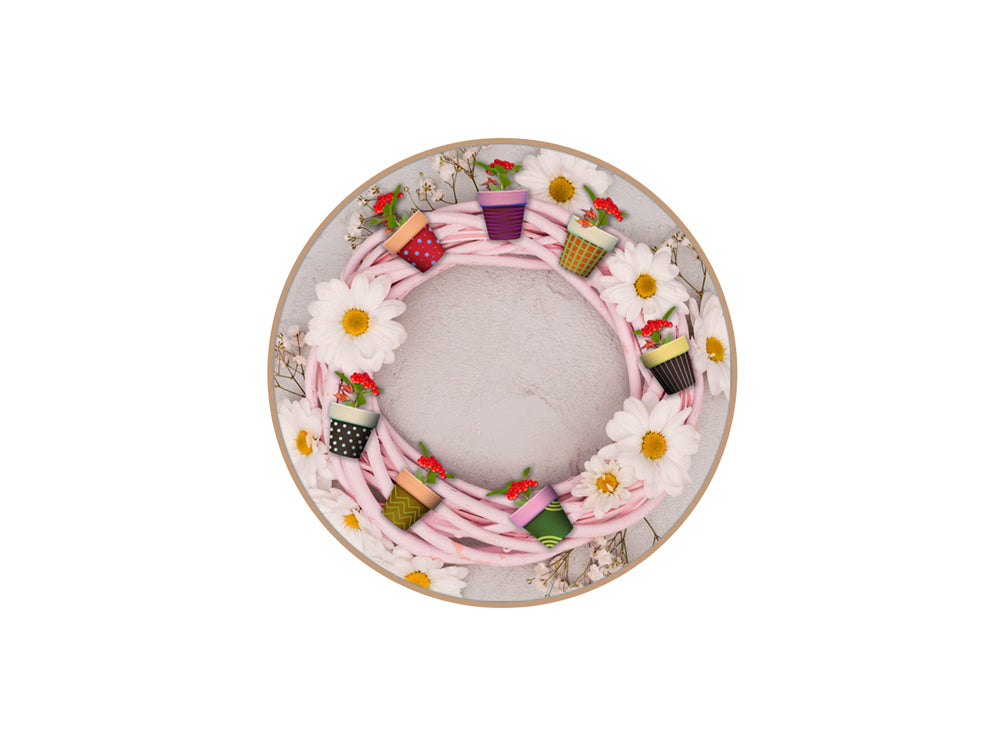 Craftwood: 2.5cmx3cm Mini Flower Pots x4 Natural