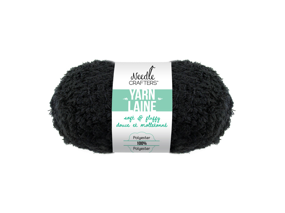 Needlecrafters: 50g Soft'n'Fluffy Yarn N) Black