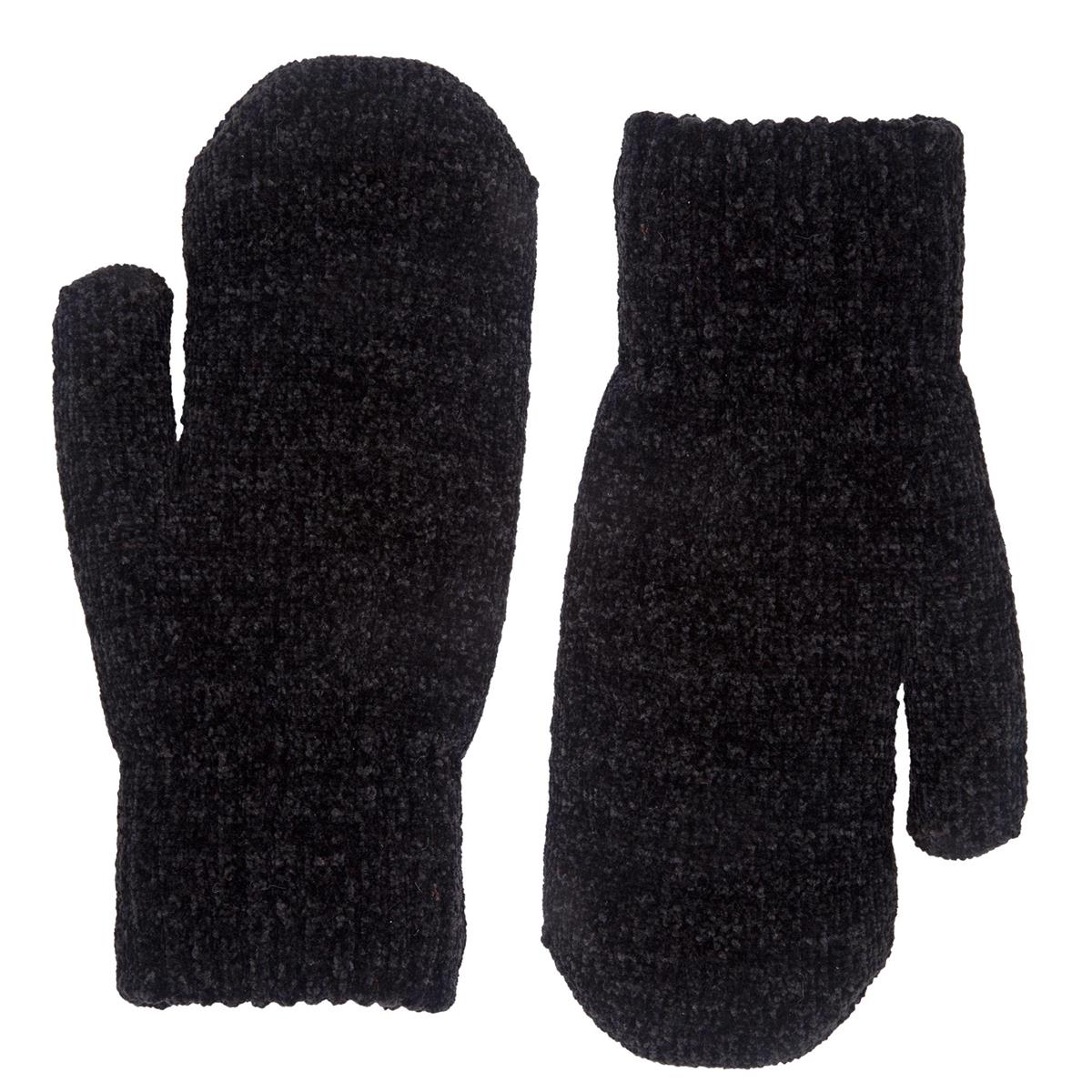 Nordic T. Ladies Chenille Mitts, w/Lining, 4 asst, header card