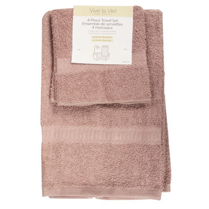 2 Hand Towels 16x26/12x12 - Pink