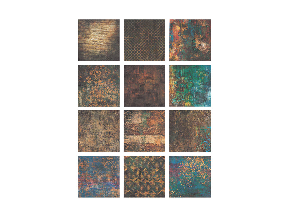 Paper Pads: 6"x6" Perfect Prints Stack Packs x24 Asst C) Abstract