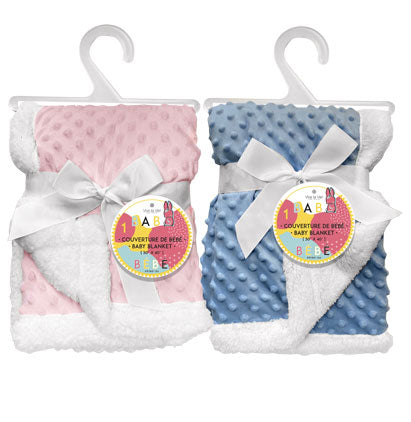 BABY BLANKETS 30''X40''-2 ASST