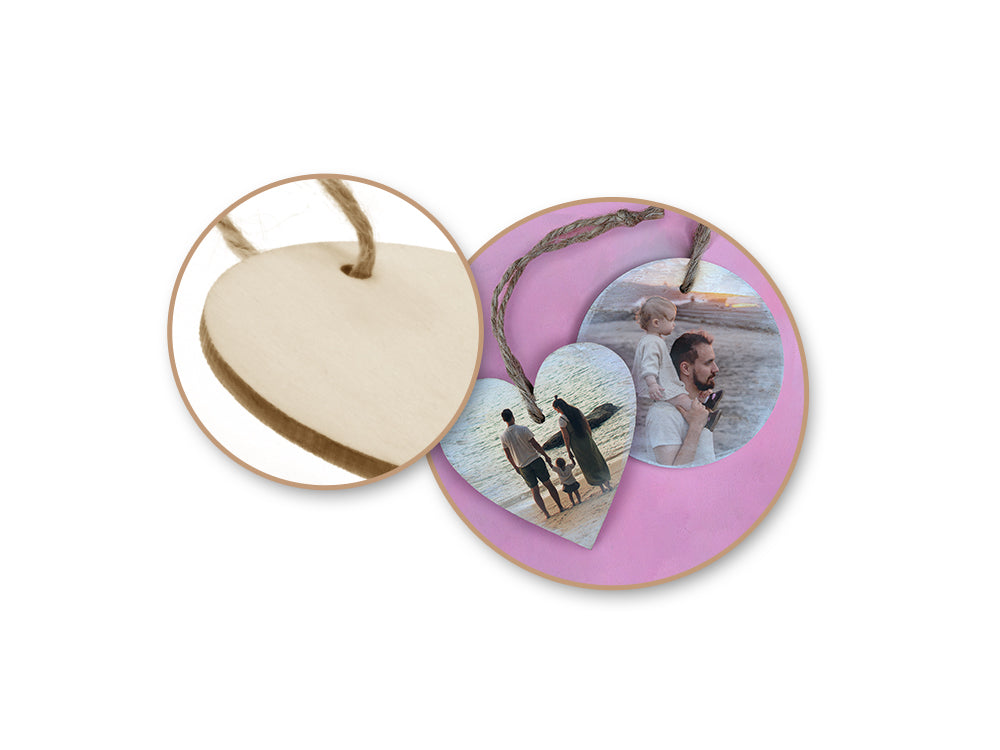 Craftwood: DIY 6cm Ornament/Tags 6pc w/Jute Hanger B) Round