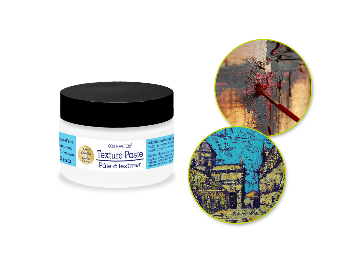 Color Factory Media: 4oz Texture Paste (118ml) Water-based