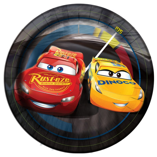 Disney Cars 3 Movie Round 7" Dessert Plates  8ct