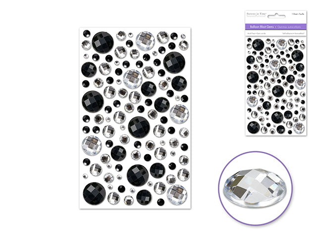 Paper Craft Sticker: 3.93"x5.9" Balloon Blast Gems D) Classic