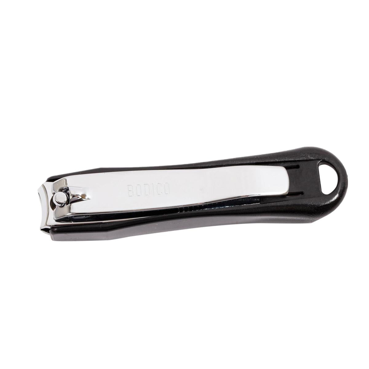 Bodico Toe Nail Clipper w/ Catcher, 82mm, 2col: blk&wht, b/c