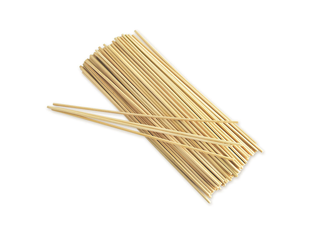 Craftwood: 8" Natural Thin Bamboo Dowel x105 (2.5mm thick)