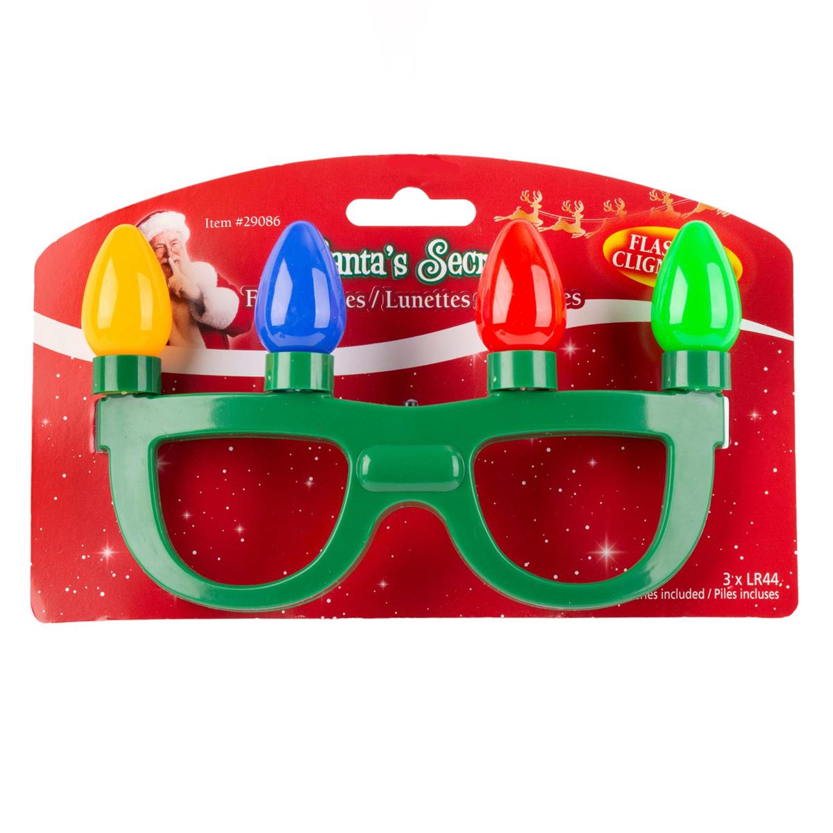 S.Secrets LED Light Bulb Party Glasses, t.o.c. (3xLR44 included)