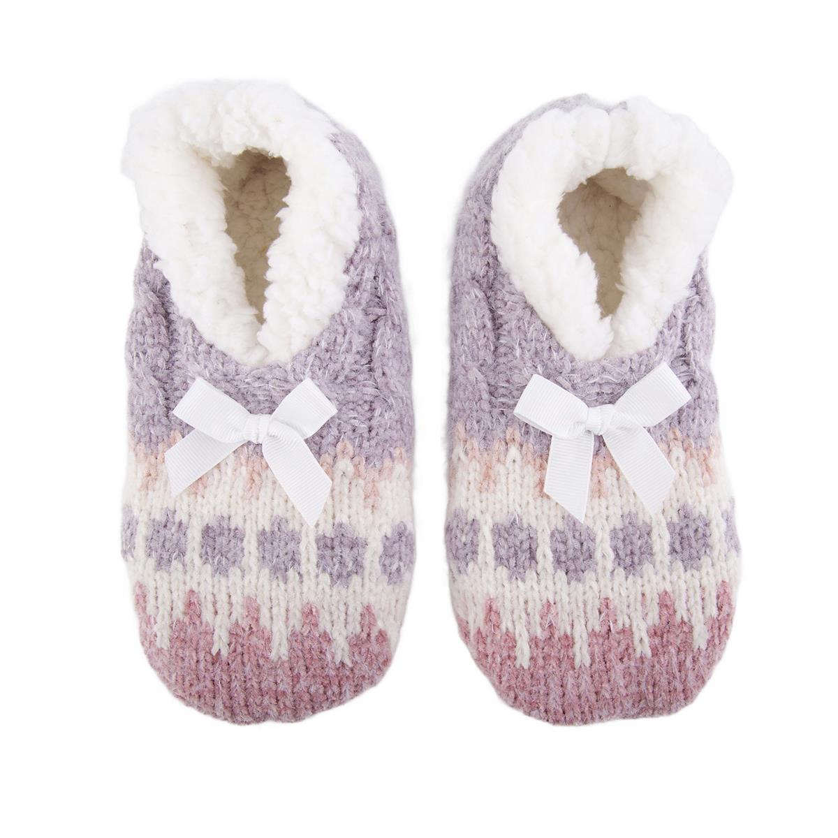 Nordic T. Sherpa Slipper Socks, 2 asst, ht