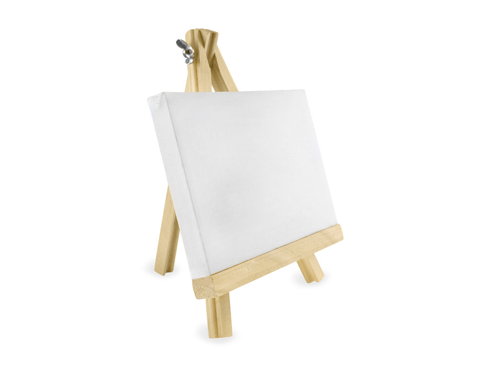 Stretch Artist Canvas: 4.75"x7 1/8" (12.5x18cm) on Wooden Easel in PDQ