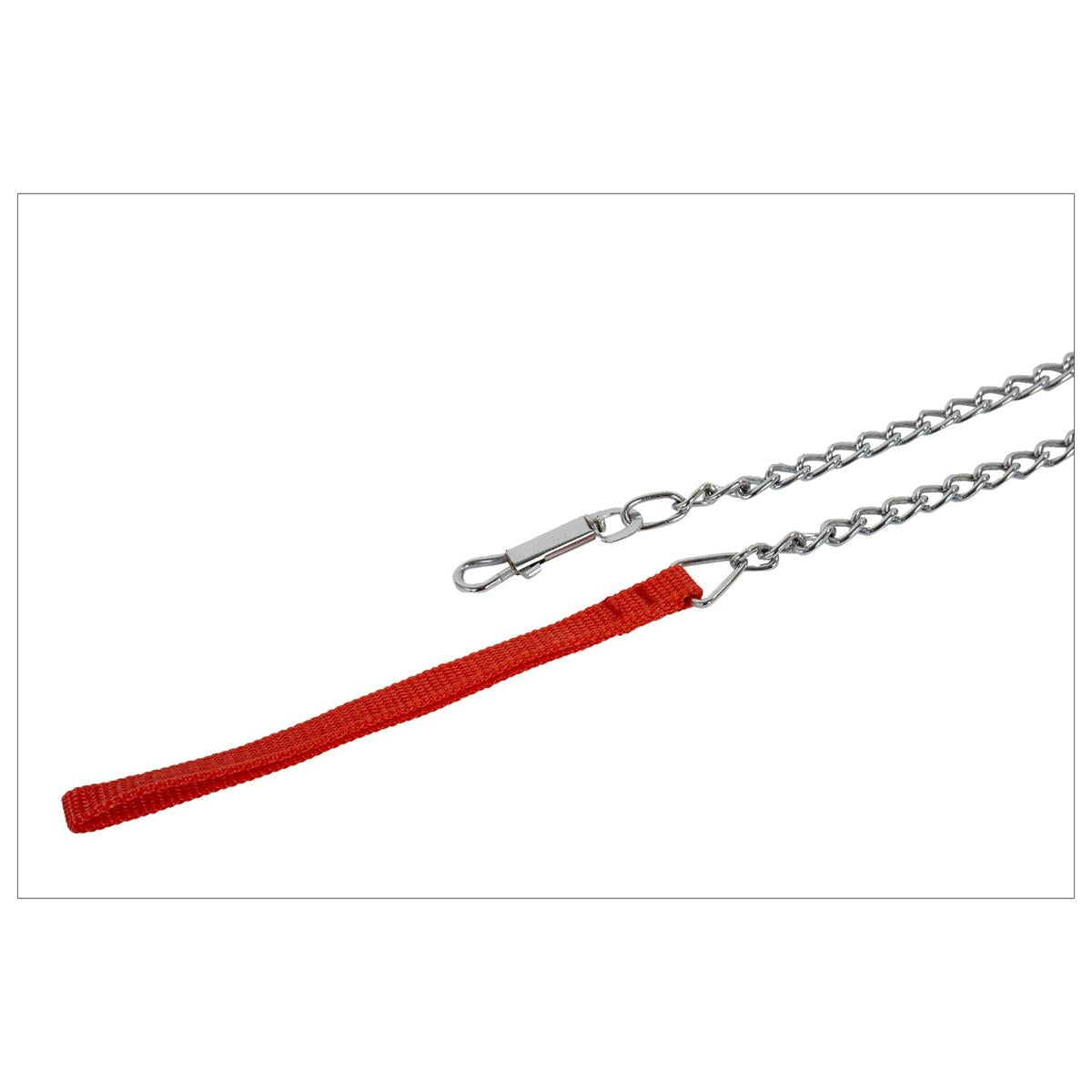 PAWS.48" Dog Chain Leash, w/Nylon Handle, 3 col.