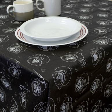 Tablecloth Peva - Flannel back Coffee 52"x90"