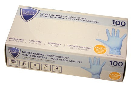 SANI-GUARD NITRILE GLOVES XX-LARGE 100/BOX