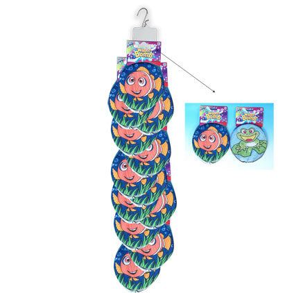 WATER BOMB" (3) 7.5" W /SEWN-IN LABEL NET BAG W/