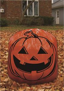 G.Ghouls Giant Pumpkin Lawn Bag, 36"x60", polybag w/insert