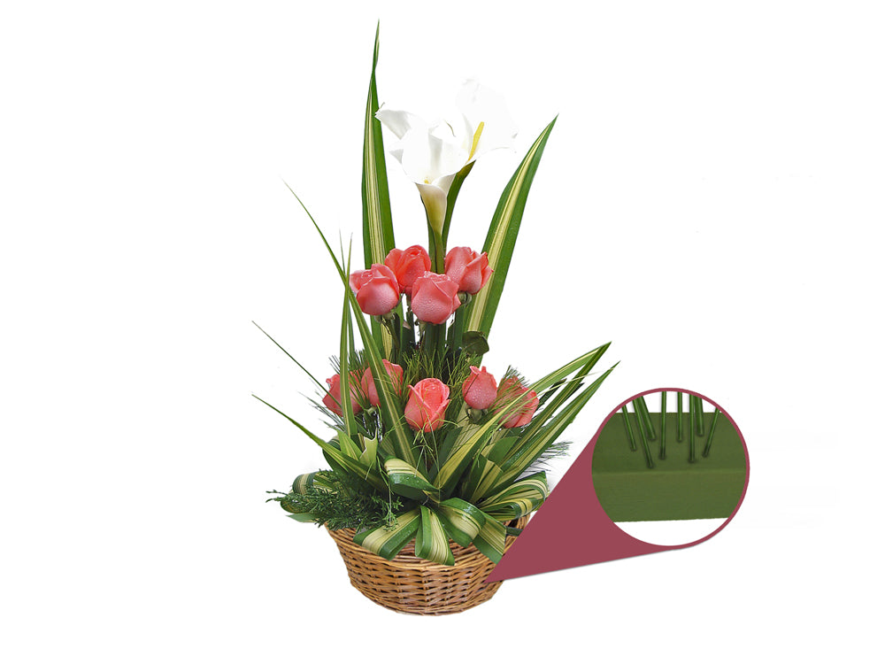 Floral Foam: For Wet Flowers 9"x3"x4" Shrinkwrapped 046501025043