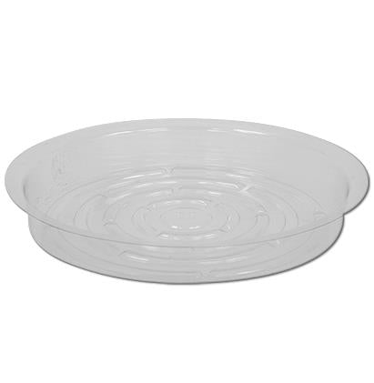 FLOWER POT DRIP TRAY - CLEAR 8"/20CM ROUND