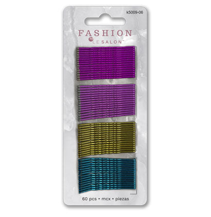 BOBBY PINS 5-CM - COLORED - 60 PCS 7*16cm