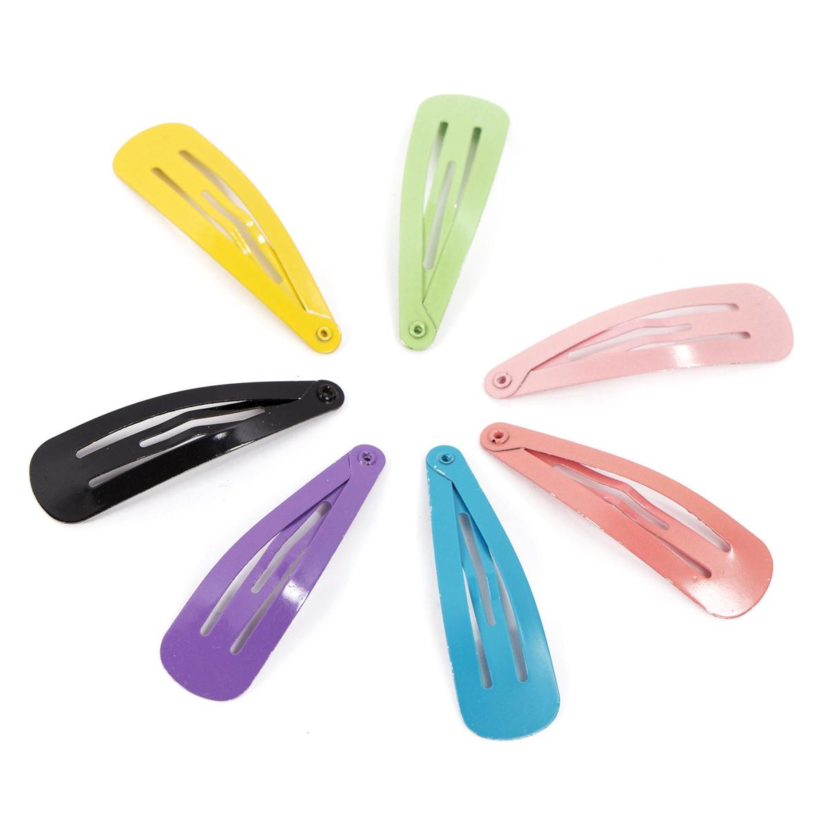 Stylin G, 14-PC Rainbow Enamel Snap Barrettes, h/c