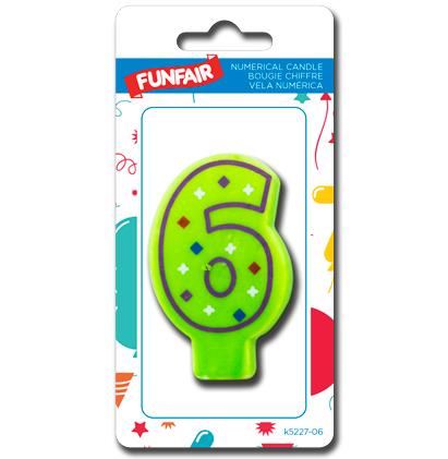 NUMBER CANDLE #6